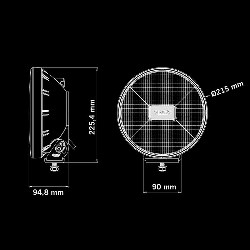 Strands IZE LED OG projecteur longue portée