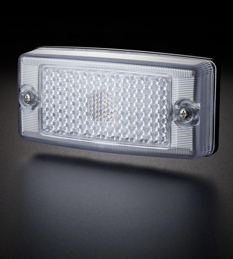 Omnius Old Skool LED Zijmarkering Oranje Helder Glas