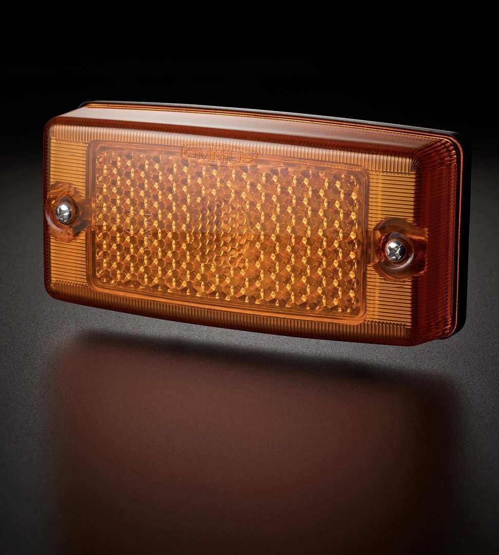 Omnius Old Skool LED Zijmarkering Oranje met Knipperlicht