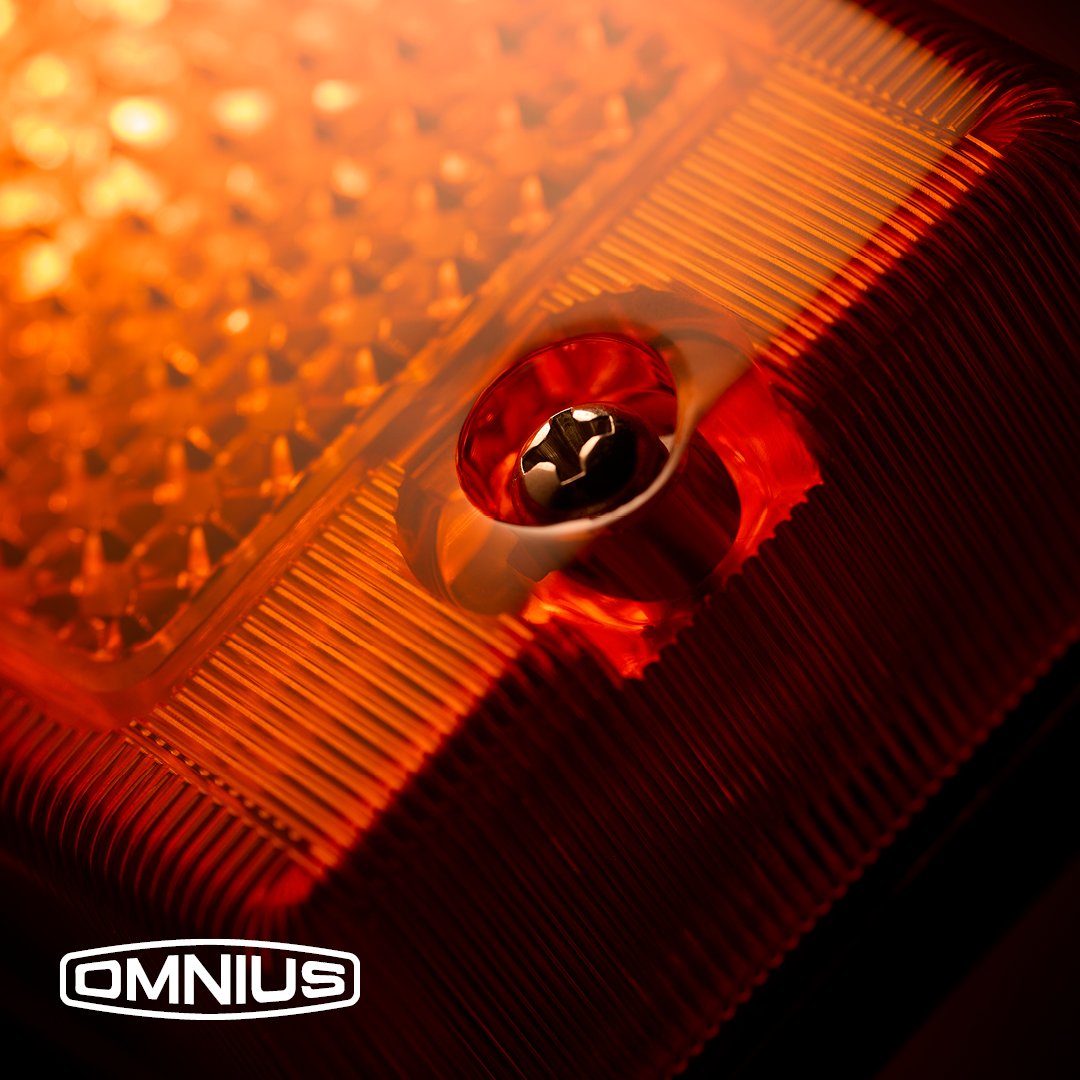 Omnius Old Skool LED Zijmarkering Oranje met Knipperlicht