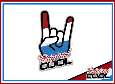 Full Print Sticker Cool Bull Hand 13x8cm