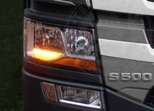 Kit de conversion Scania NGS phares halogènes blanc froid en lumière DRL orange 2016+