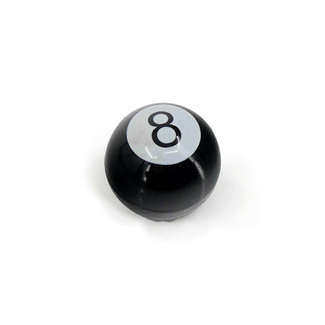 United Pacific 8 Ball Ventieldopjes Zwart - 4 Stuks