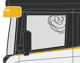 V8 Logo Raamsticker