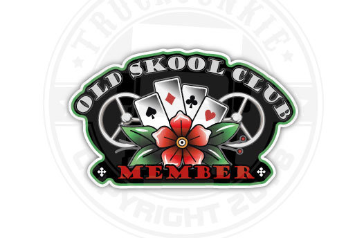 Old Skool Club Member Sticker