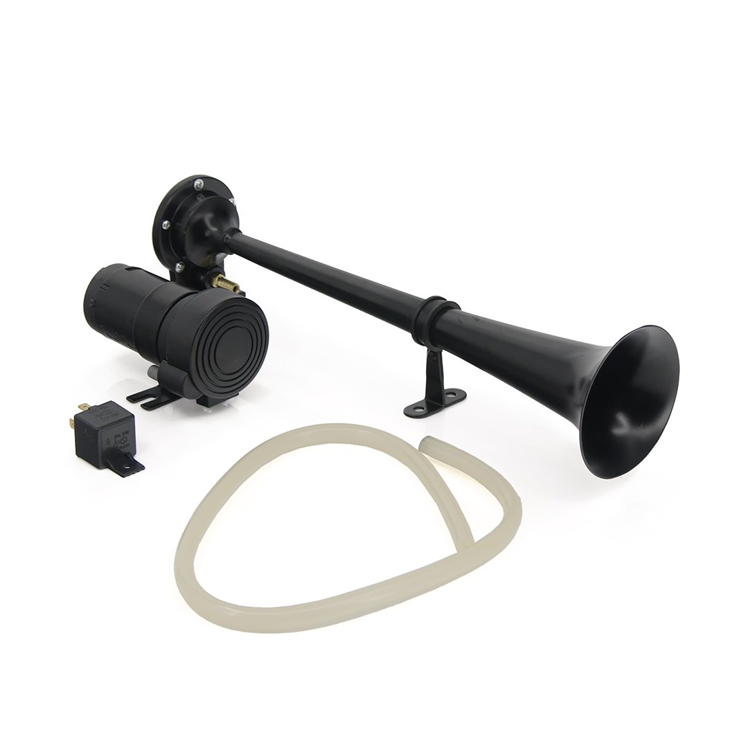 Kit de klaxons pneumatiques 12 V, noir
