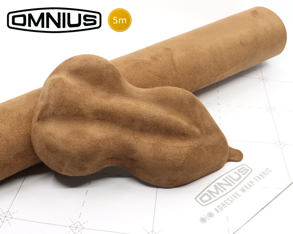 Omnius Zelfklevende Stof met Alcantara-Look Camel