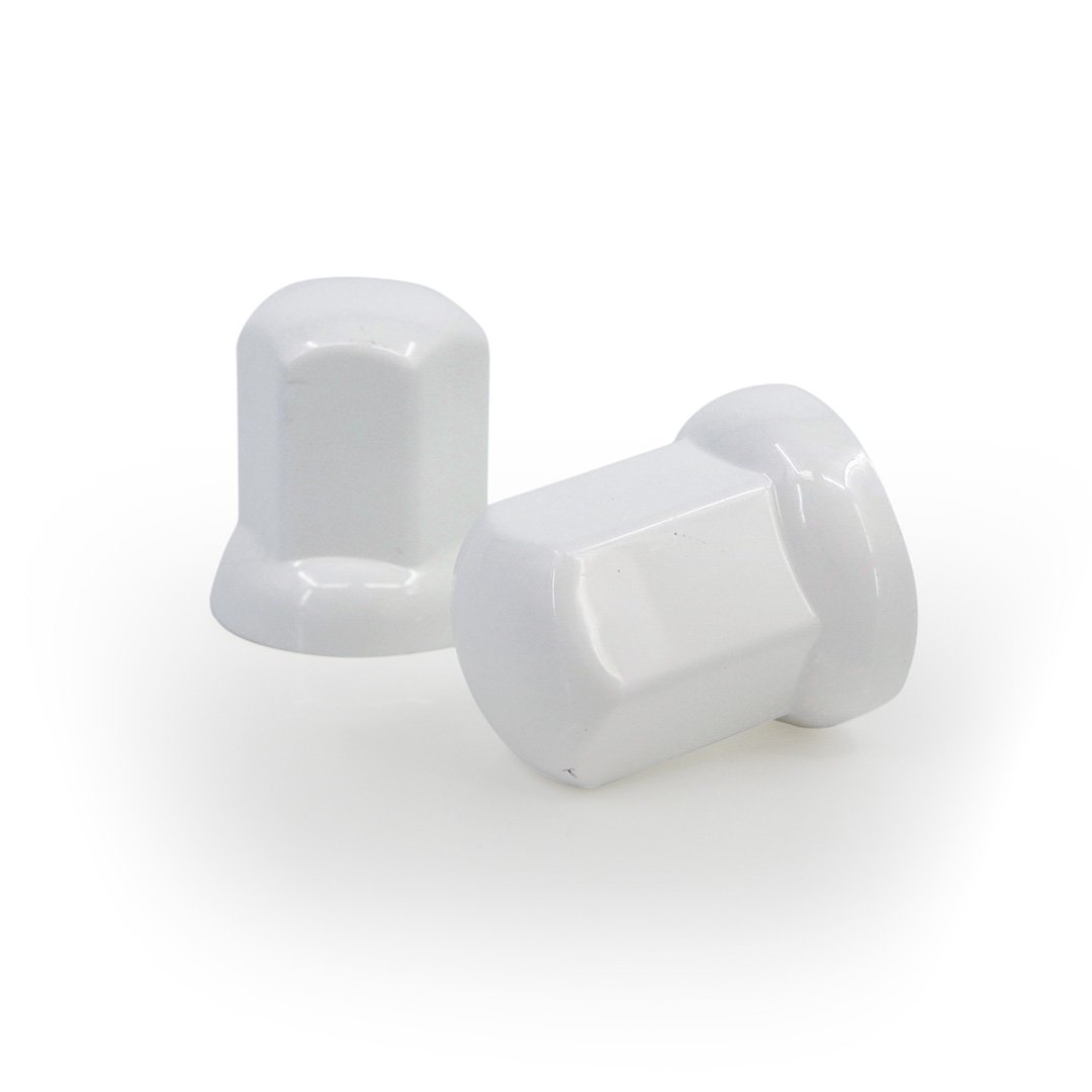 Beam Plastic Wielmoerdoppen Hoog Wit 32mm - 20 Stuks