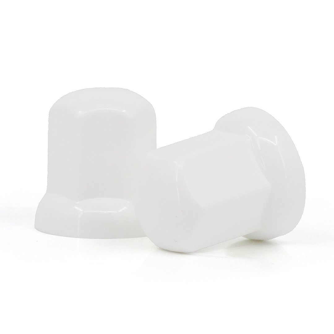 Beam Plastic Wielmoerdoppen Hoog Wit 33mm - 20 Stuks