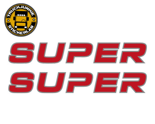 SUPER 2.0 Deux Tons – Set d'autocollants