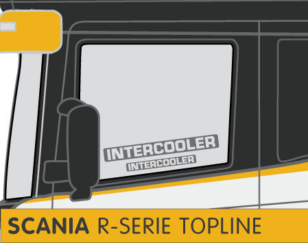 Intercooler Outline Droit – Set D'autocollants