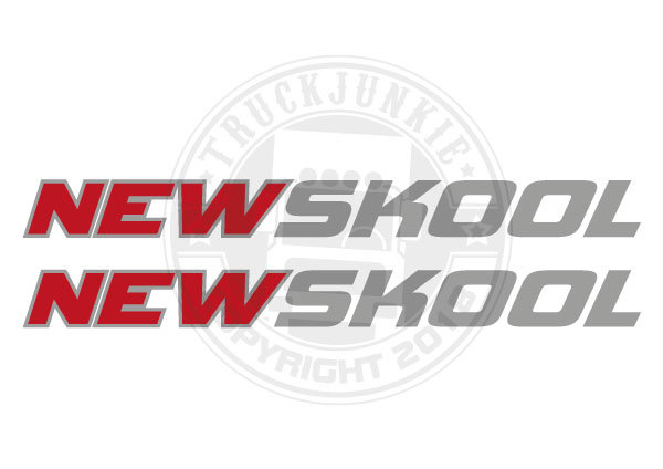 Set di adesivi Newskool - Bicolore