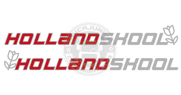 Hollandskool - Kit d'autocollants bicolores