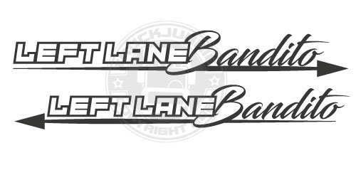 Kit d'autocollants Left Lane Bandiito - Flèche