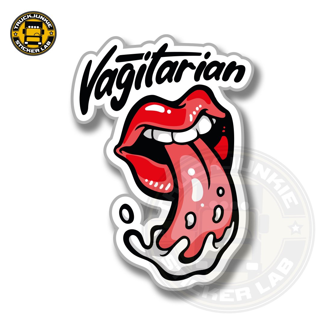 Vagitarian - Autocollant à impression intégrale