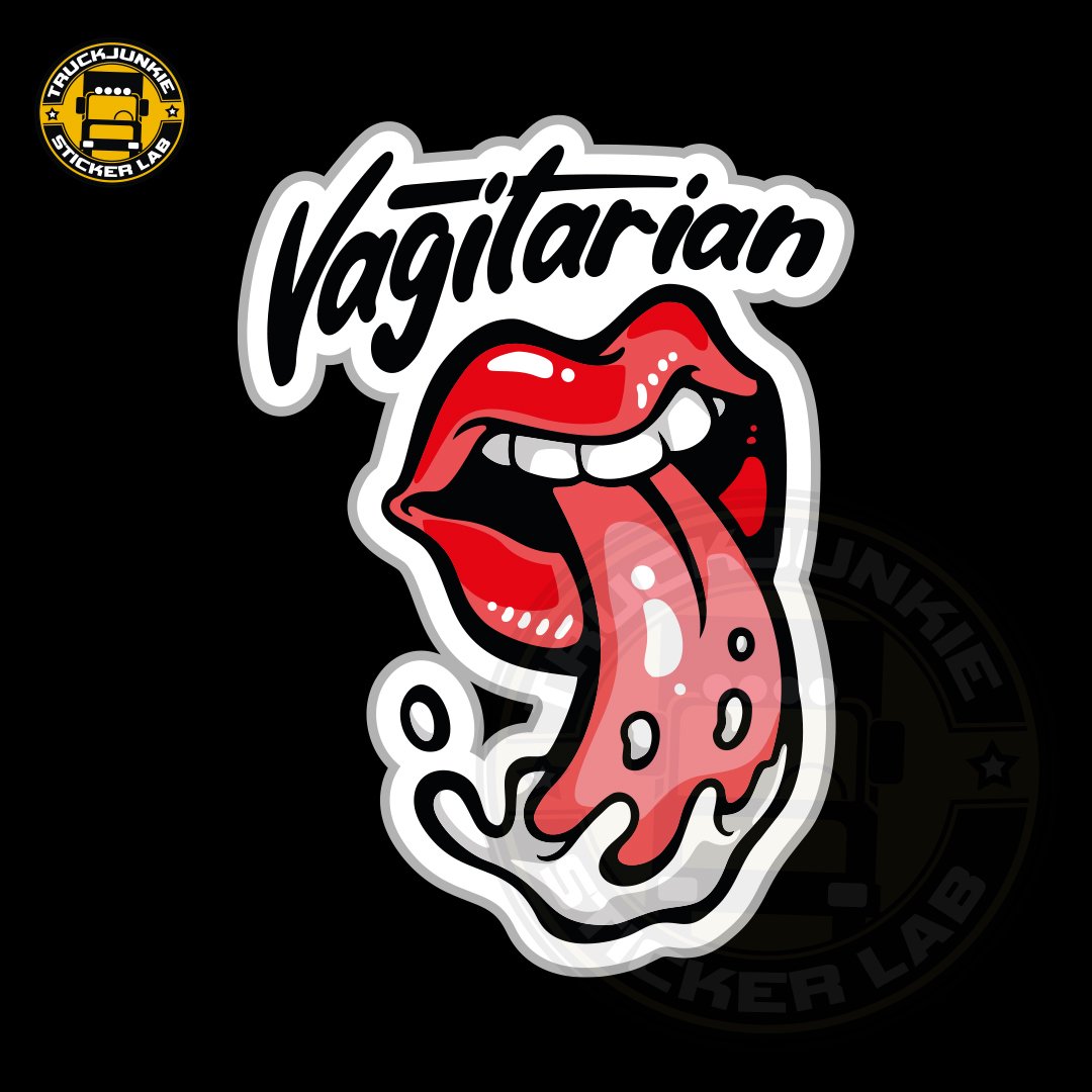 Vagitarian - Autocollant à impression intégrale