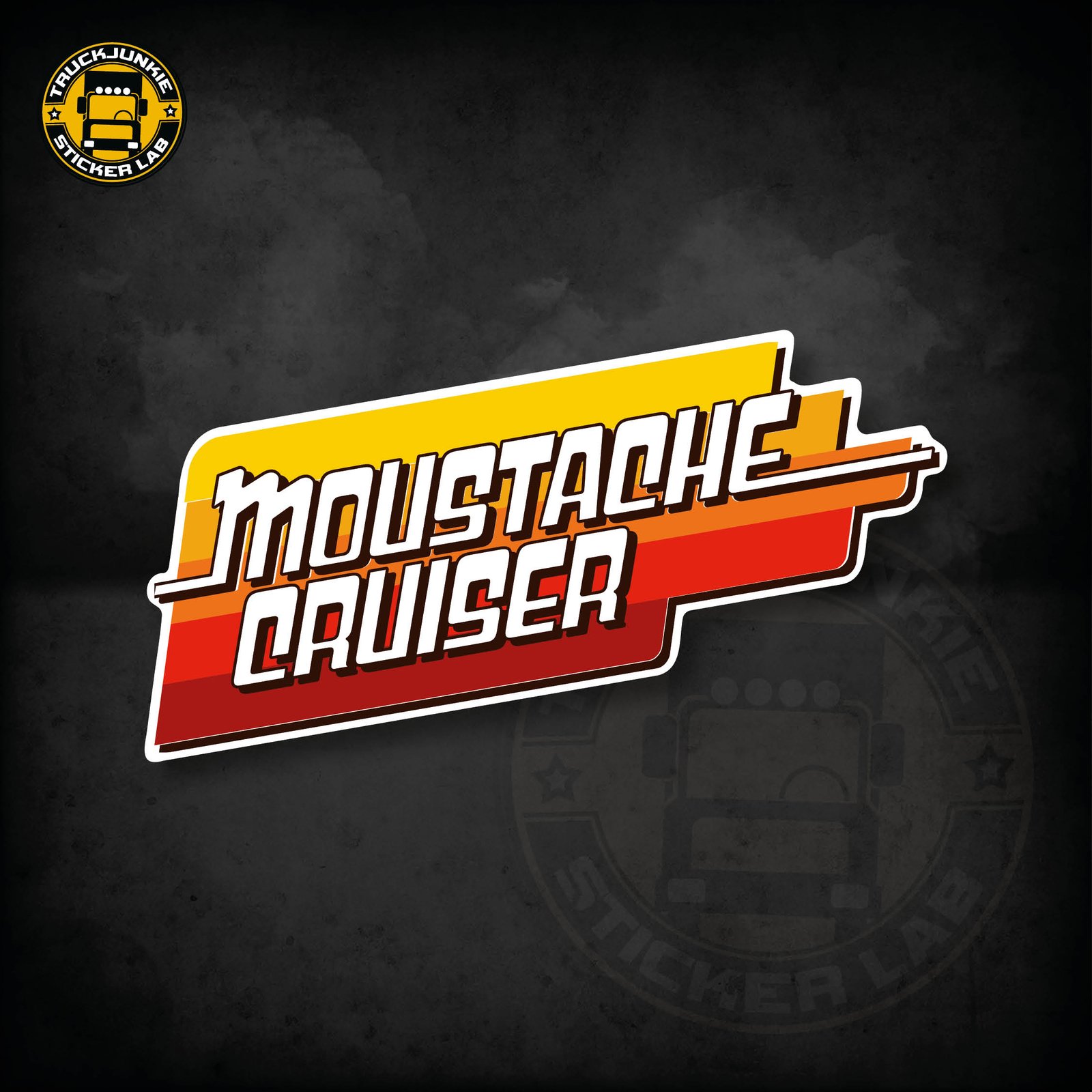 Autocollant Logo Moustache Cruiser