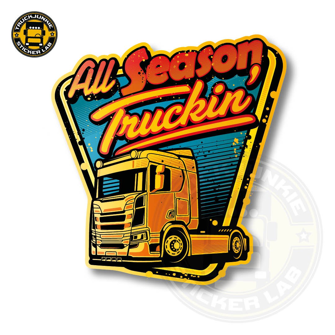 All Season Truckin' Sticker