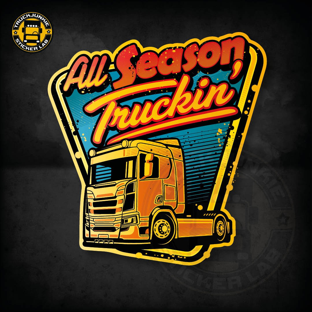 All Season Truckin' Sticker