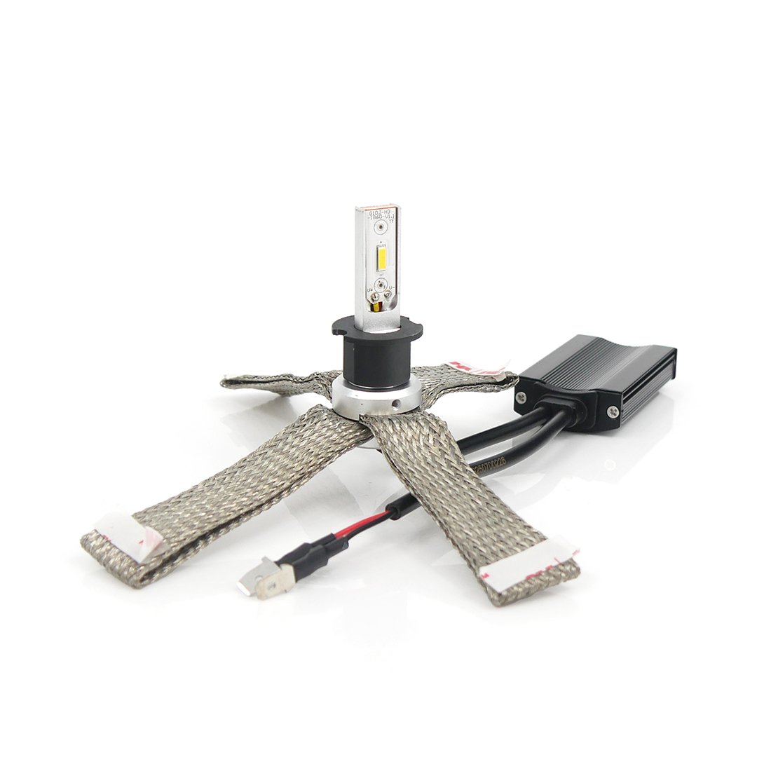 Kit de remplacement LED H3 blanc chaud avec ressort de fixation