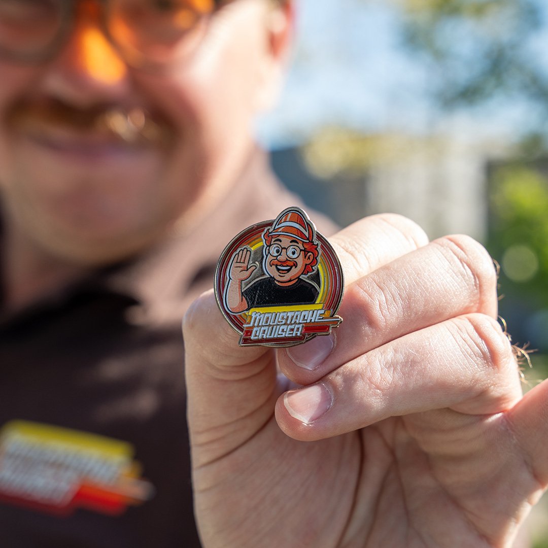 Pin’s Moustache Cruiser