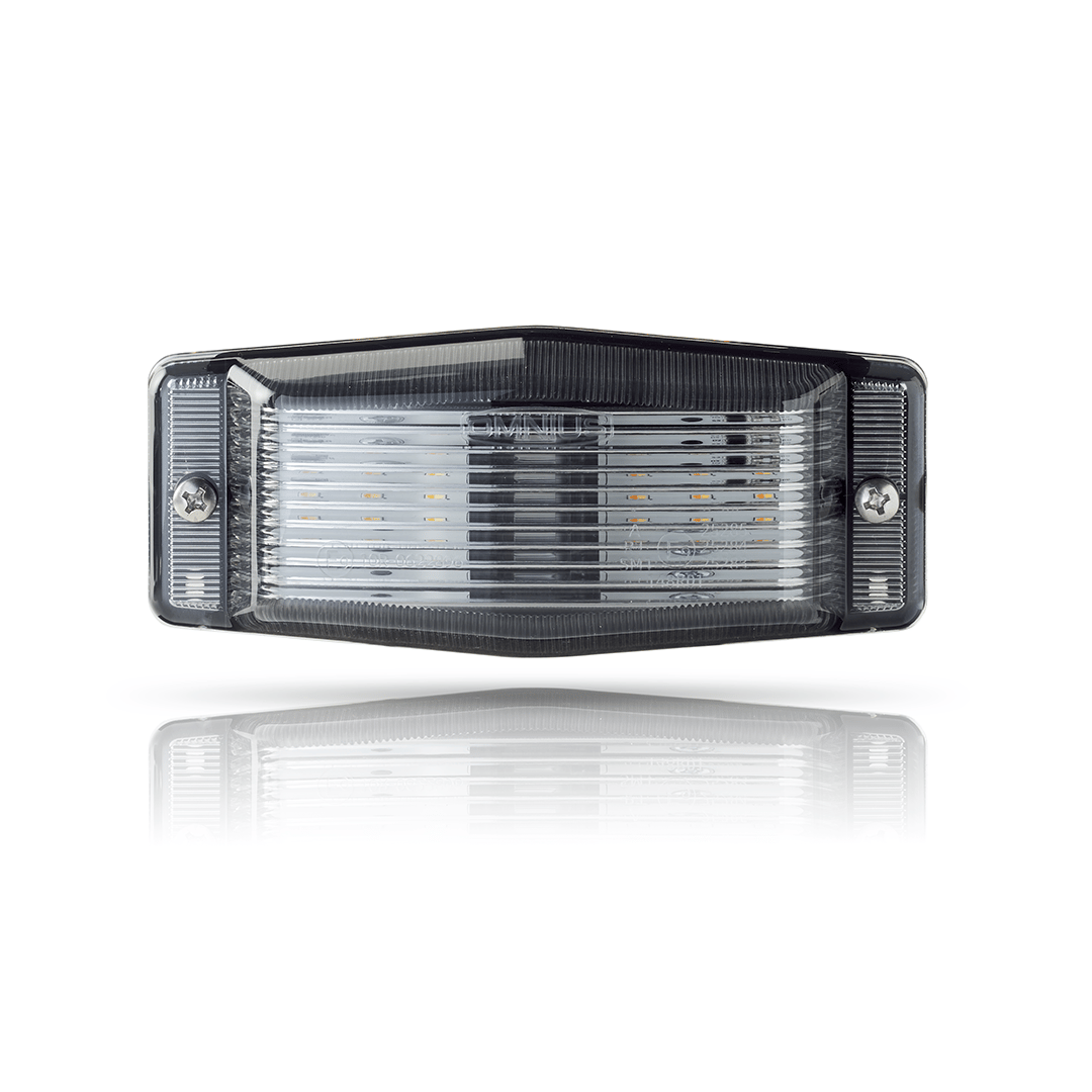 Omnius Slimline LED Dubbelbrander Smoked Schakelbaar Wit Oranje