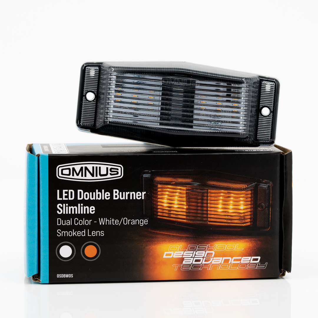 Omnius Slimline LED Luce Doppia Smoked Commutabile Bianco Arancione