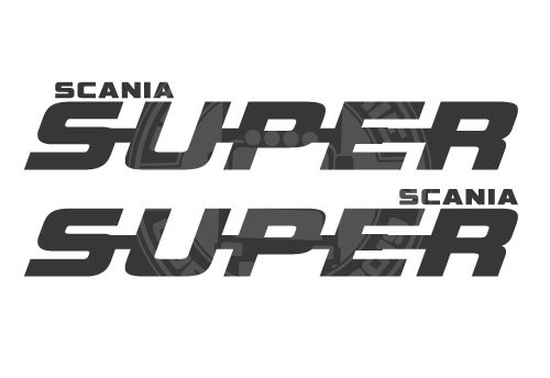 Autocollant De Fenêtre Super Scania – Choisissez Taille & Couleur