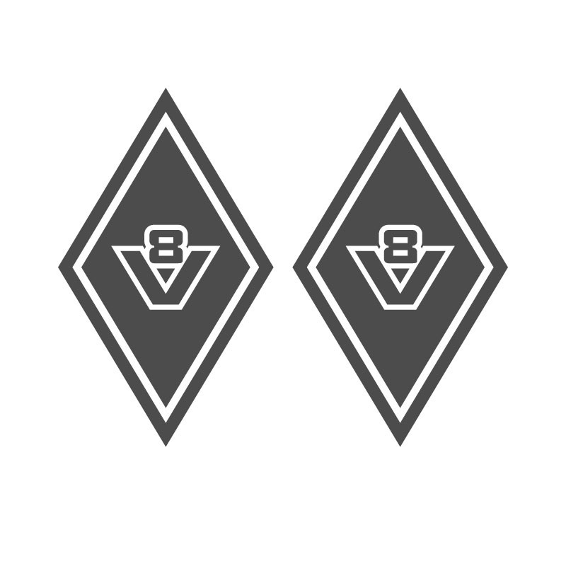 Sticker Bouclier d’Angle - V8 Ancien