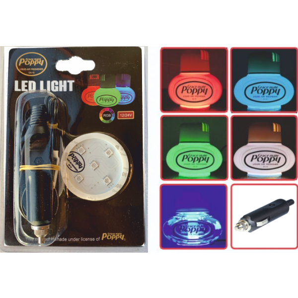 POPPY LED - RGB - 12-24 V - PRISE ALLUMEUR