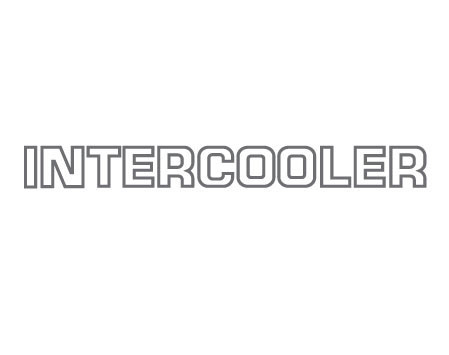 Intercooler Outline Droit – Set D'autocollants
