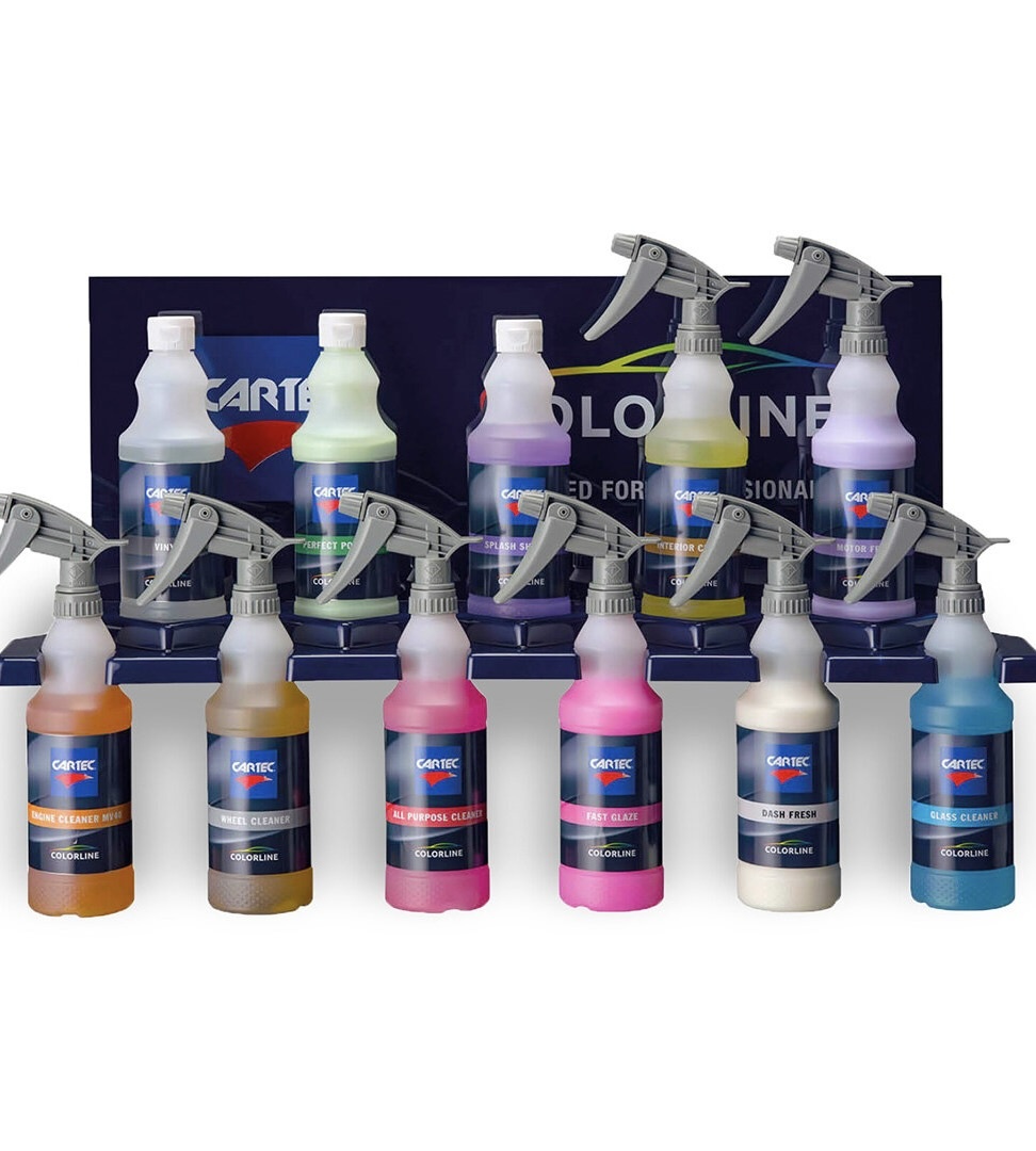 CARTEC Pack de Démarrage Colorline 12 Produits Avec Système de Montage Mural