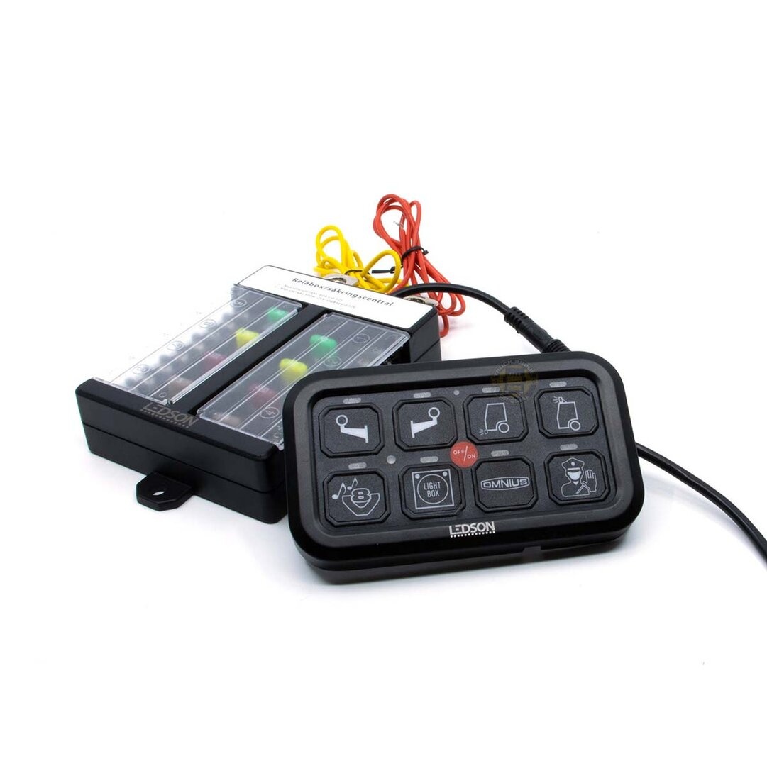 Panneau de contrôle de relais Ledson Commander Gen2, 8 sorties, Bluetooth / contrôle par application / RGB