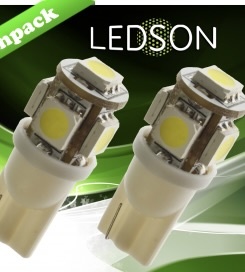 Led Lampen Wit T10 5W 24V Set