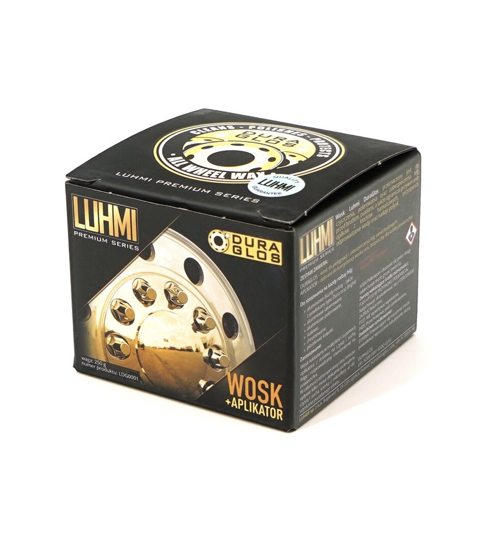 Luhmi Duragloss Cire pour toutes les roues 250g avec applicateur Convient à toutes les jantes