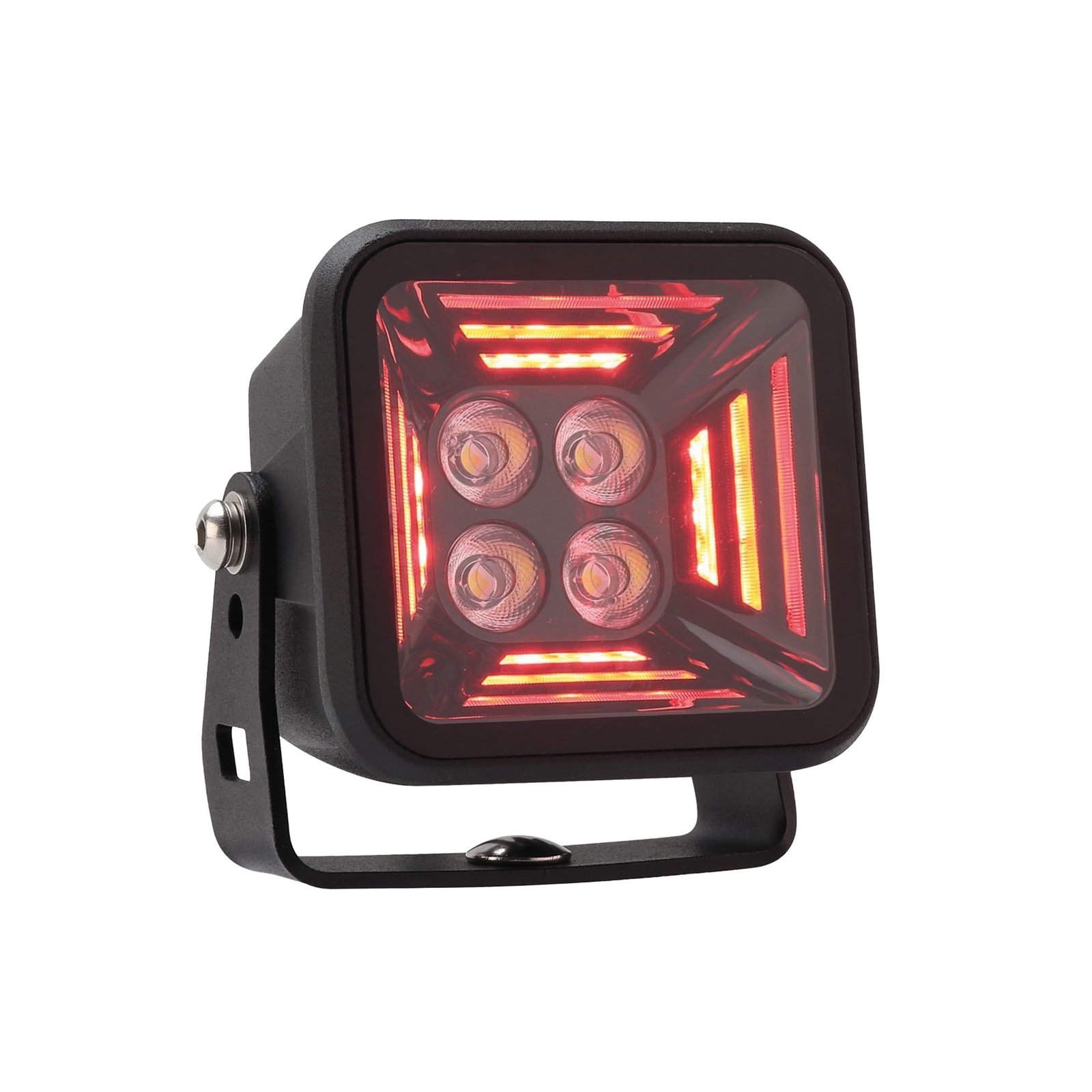 Lampe de travail STRANDS Dark Knight Fortex 39W 3200 Lumen Température de couleur réglable Feu de position rouge