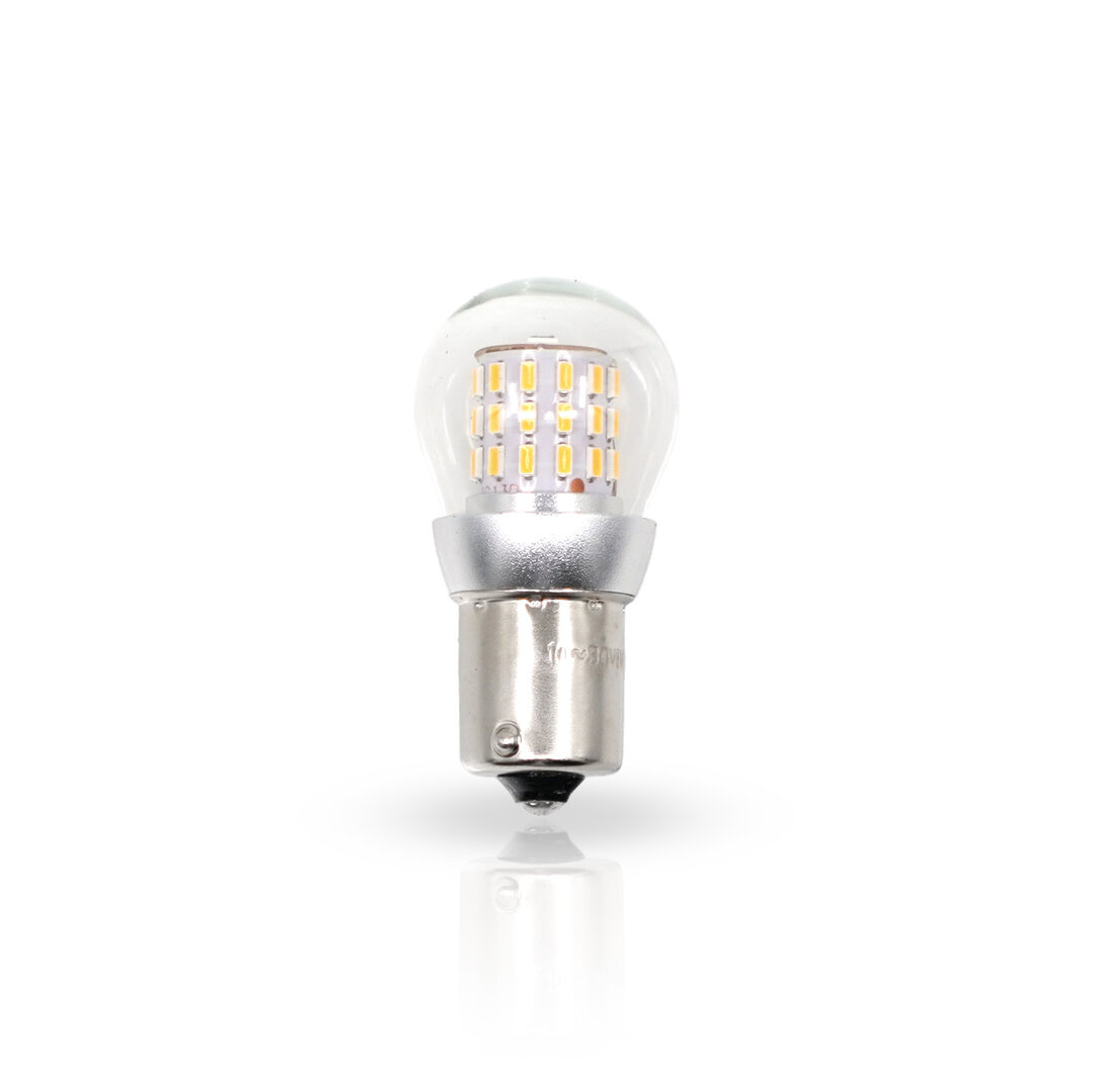 Talmu Éclairage LED BA15s Blanc Chaud 10‑30V