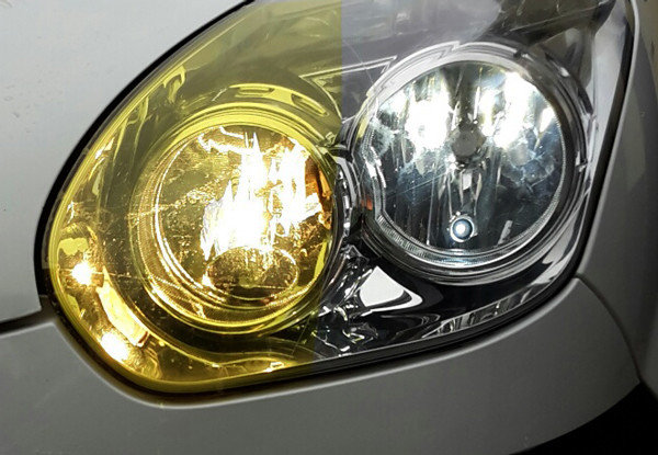 Film de Lampe Jaune Facile à Appliquer 100x30cm