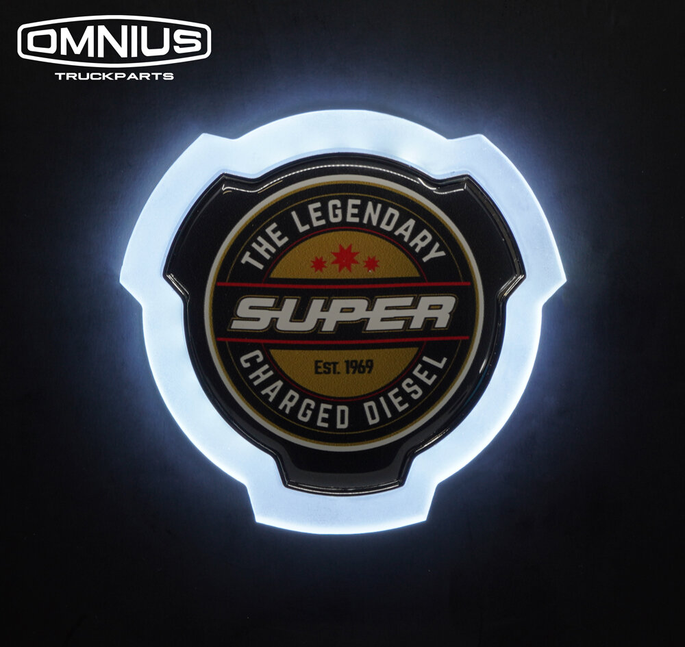 Emblème Illuminé Scania Aspect Mat 24V 95x95mm