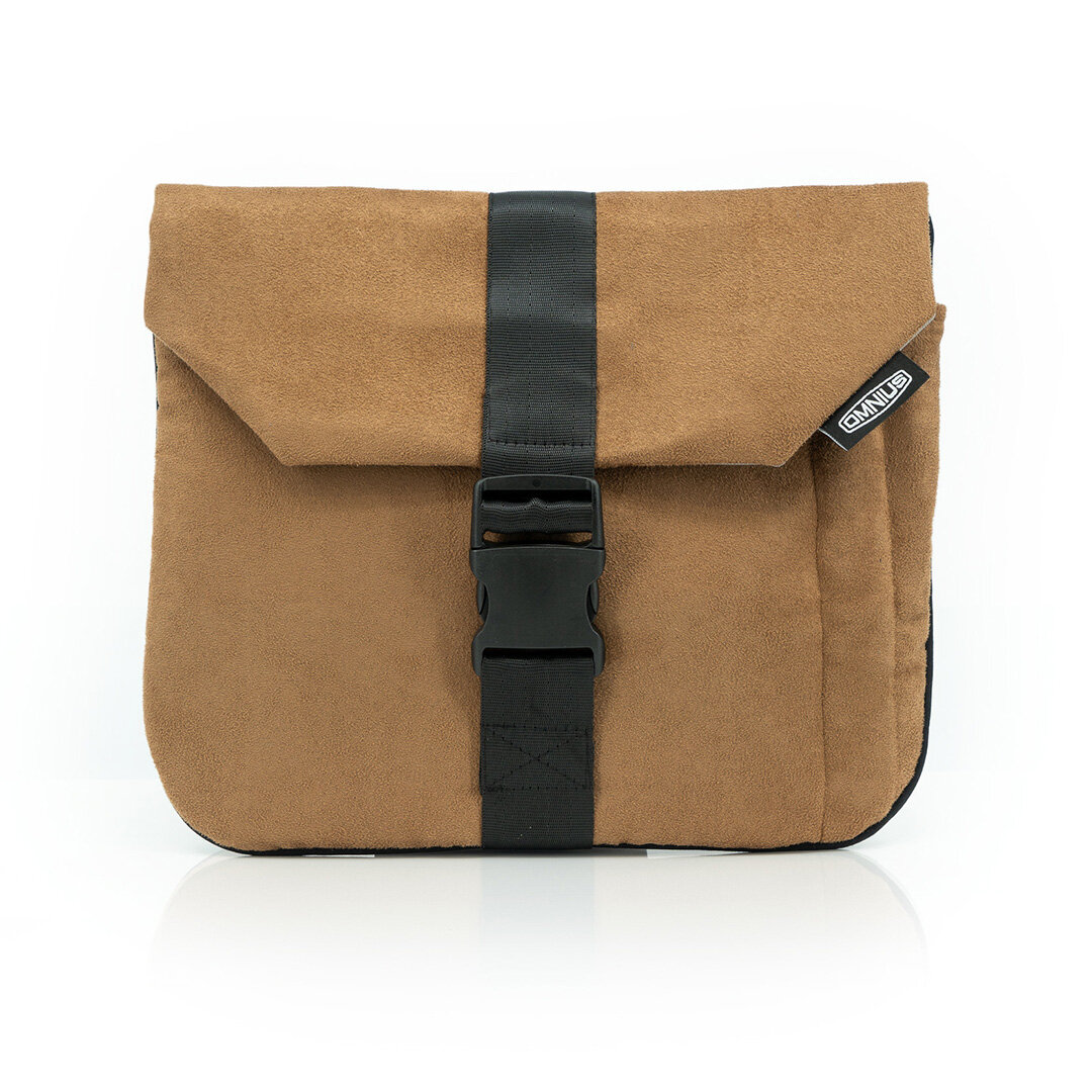 Étui pour tablette Omnius Marron Aspect Alcantara Fermeture à Clip