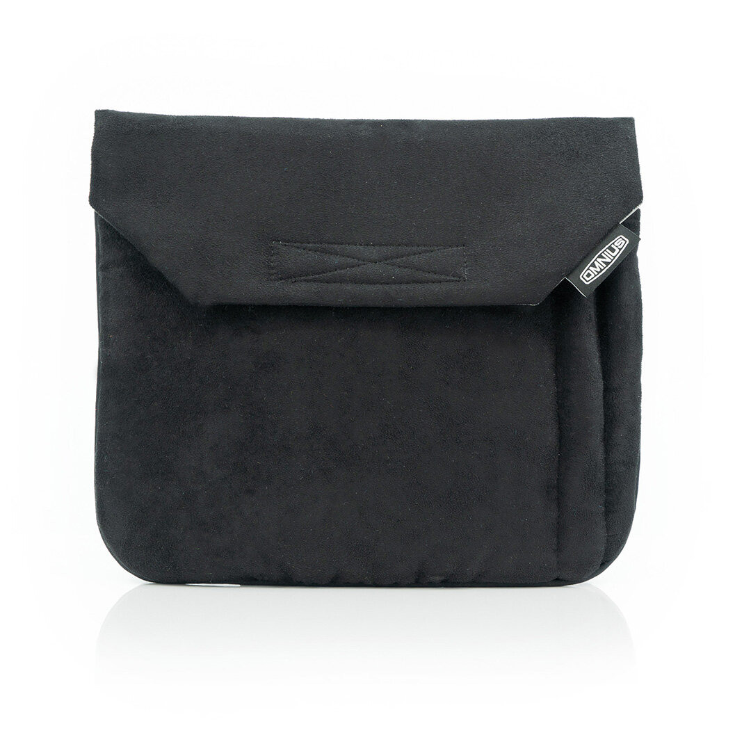 Étui pour tablette Omnius Noir Aspect Alcantara Fermeture Velcro