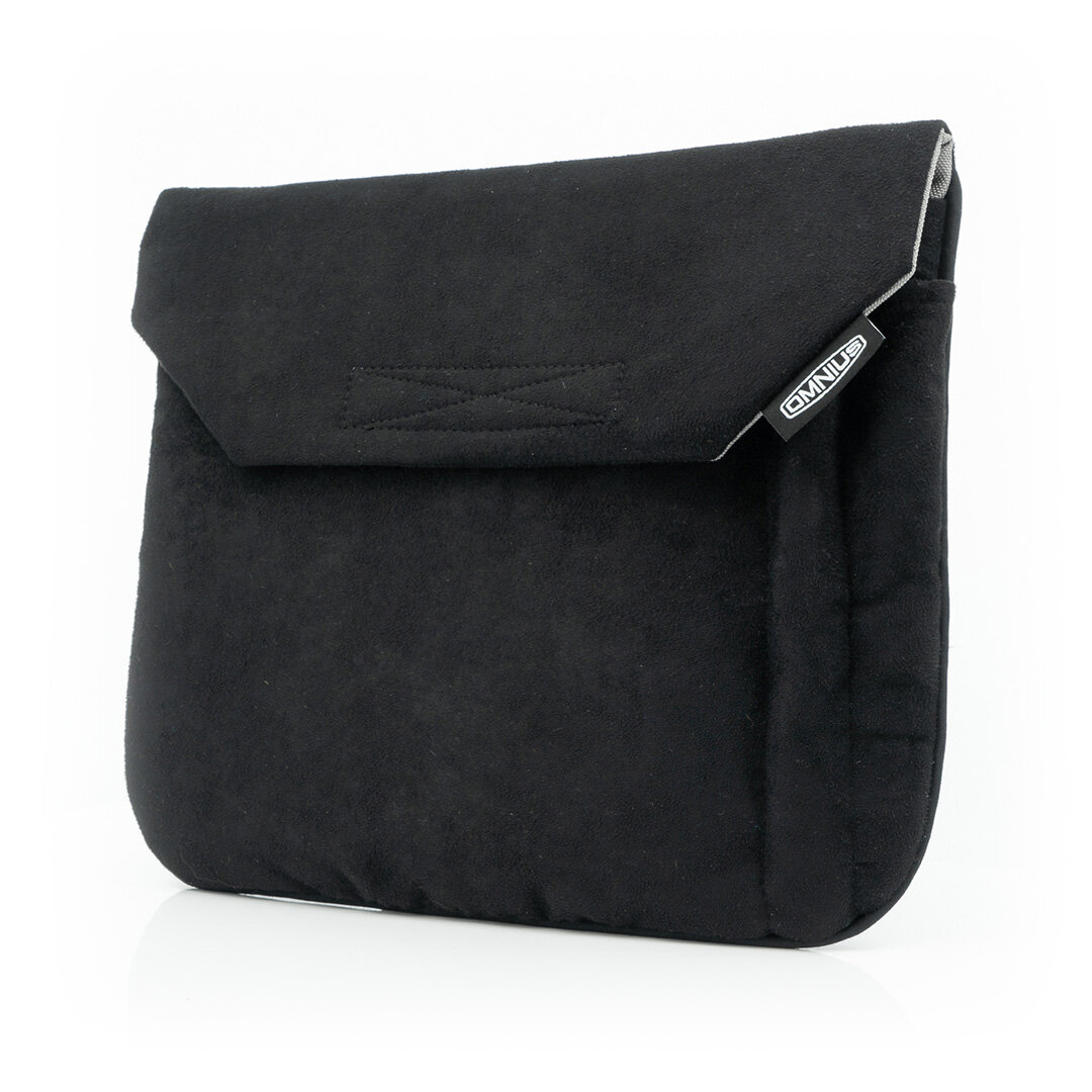 Étui pour tablette Omnius Noir Aspect Alcantara Fermeture Velcro
