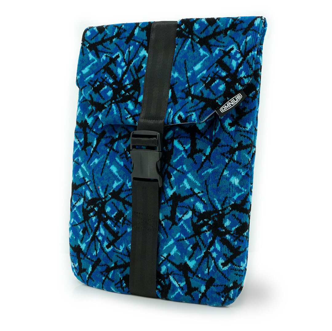Support pour ordinateur portable Omnius 14 pouces bleu fermeture à clip