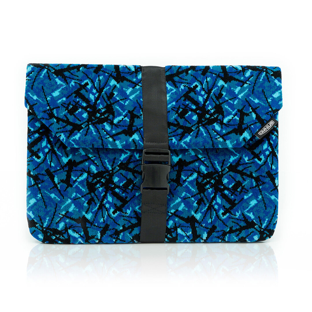 Support pour ordinateur portable Omnius 16 pouces bleu fermeture à clip