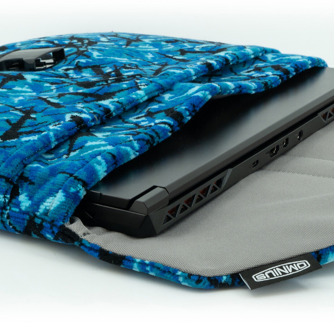 Support pour ordinateur portable Omnius 16 pouces bleu fermeture à clip