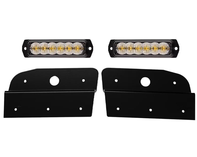 Ledson Avertisseur Lumineux Stroboscopique Scania Nouvelle Génération 2x Clignotants Orange Y Compris Cadres de Montage