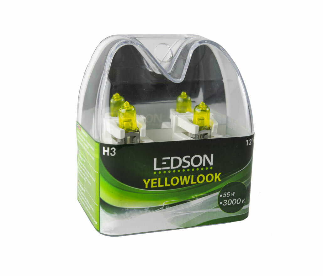 Lampade alogene Ledson YellowLook Giallo 12V 3000K 2 Pezzi