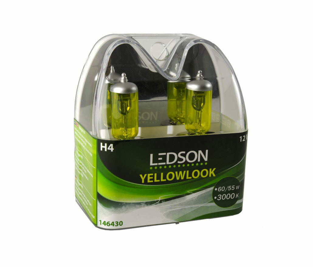 Lampes halogènes Ledson YellowLook Jaune 12V 3000K 2 Pièces