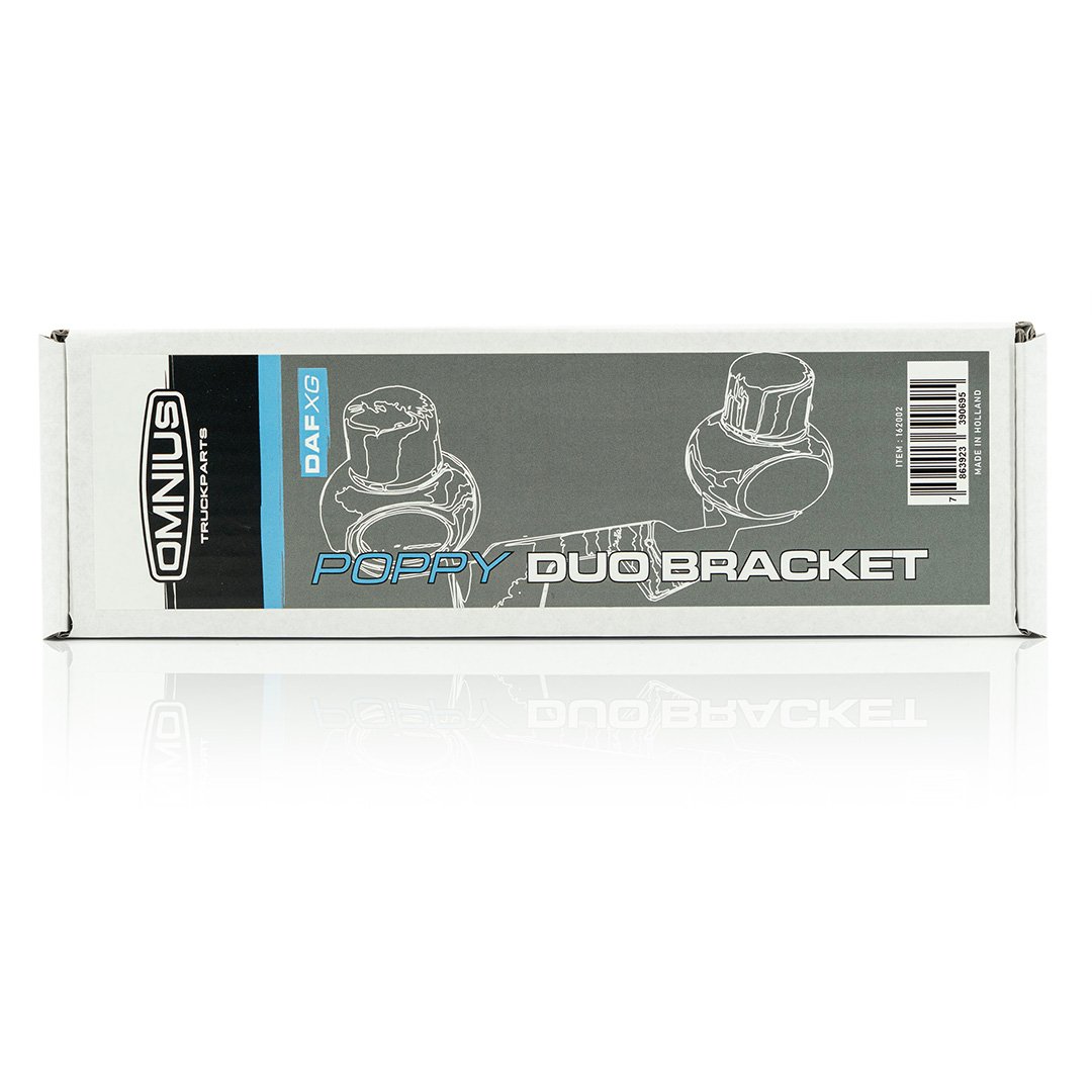 Support de montage de tableau de bord Omnius pour 2 coquelicots illuminés DAF XG/XG+