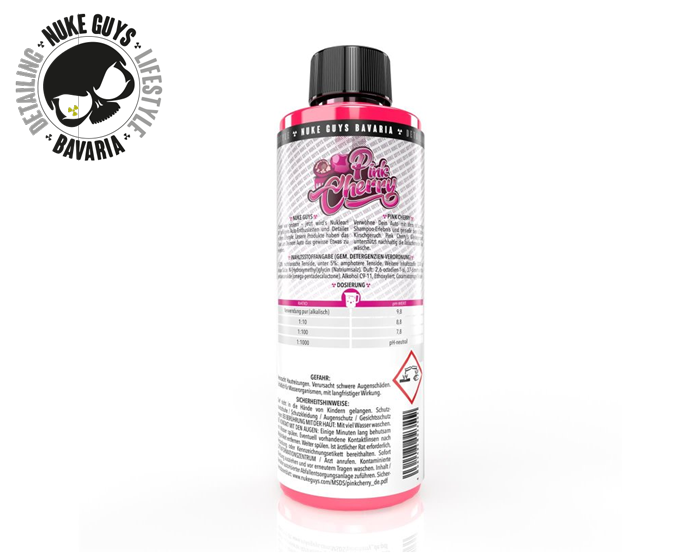 Shampooing Auto Cerise Rose 500ml Concentré Moussant Parfum Cerise